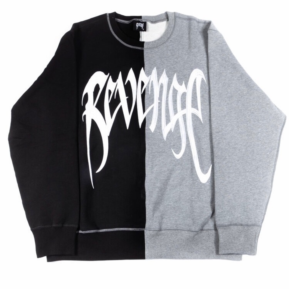 Revenge Heavyweight Terry Split Logo Crewneck